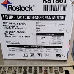 AC Condenser Fan Motor