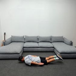 Dual Chaise Cloud Style Sectional Couch - Great Condition - Retails 2.4k - Sleek Modern *Clean af*