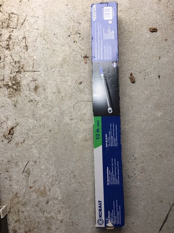 Kobalt 1/2 drive click type torque wrench