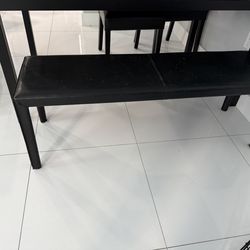Crate & Barrel Folio Ebony Bench