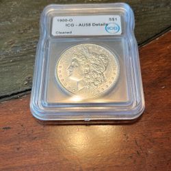 1900-O Morgan Silver Dollar Graded AU58! 