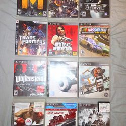 PS3 Games $10 Each Located In Edgewater Not Orlando 