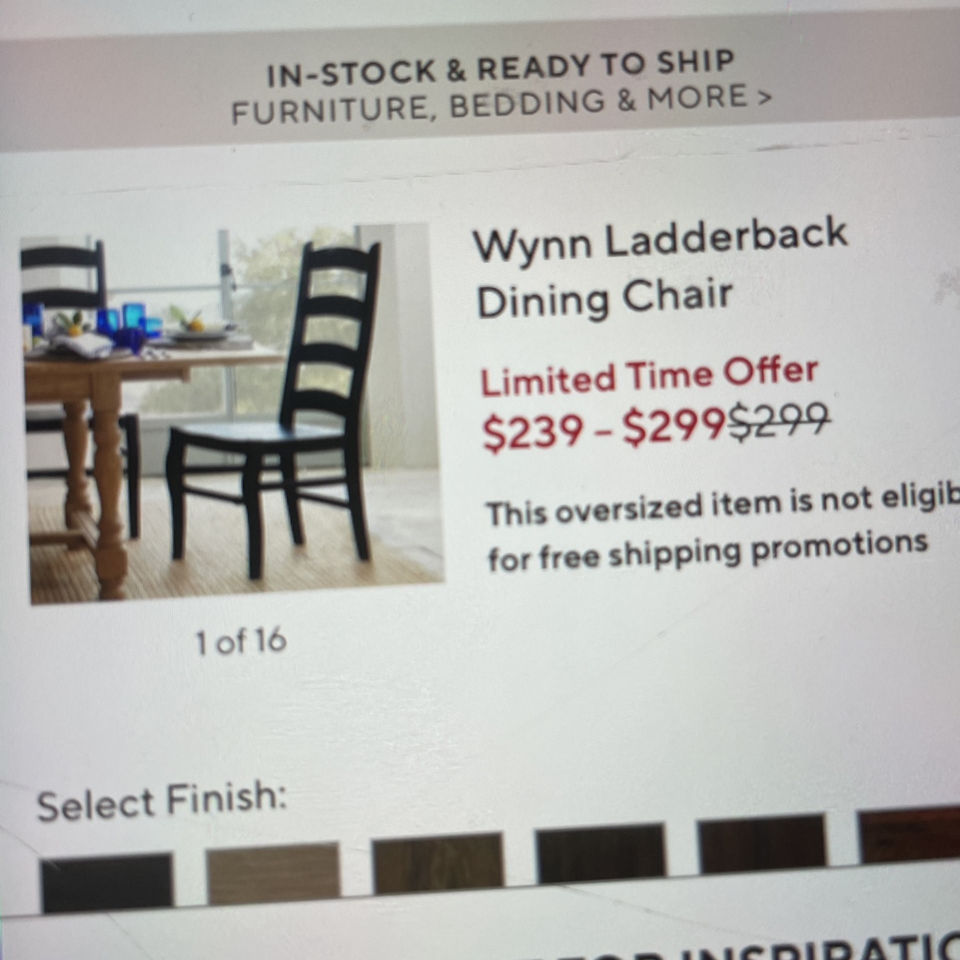 pottery barn dining chairs
