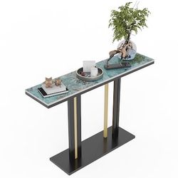 Modern Marble Look Sintered Stone Console table
