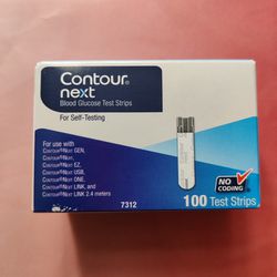 CONTOUR NEXT Blood Glucose Test Strips for Diabetes, 100 Count (Pack of 1)

