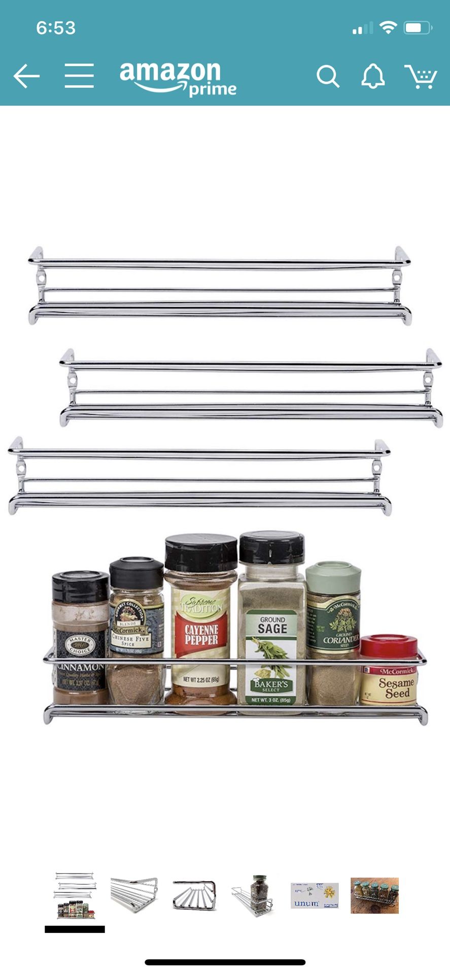 Chrome Spice Rack