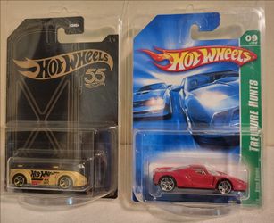 hot wheels enzo ferrari t.h. & vw tl-gtr chase set