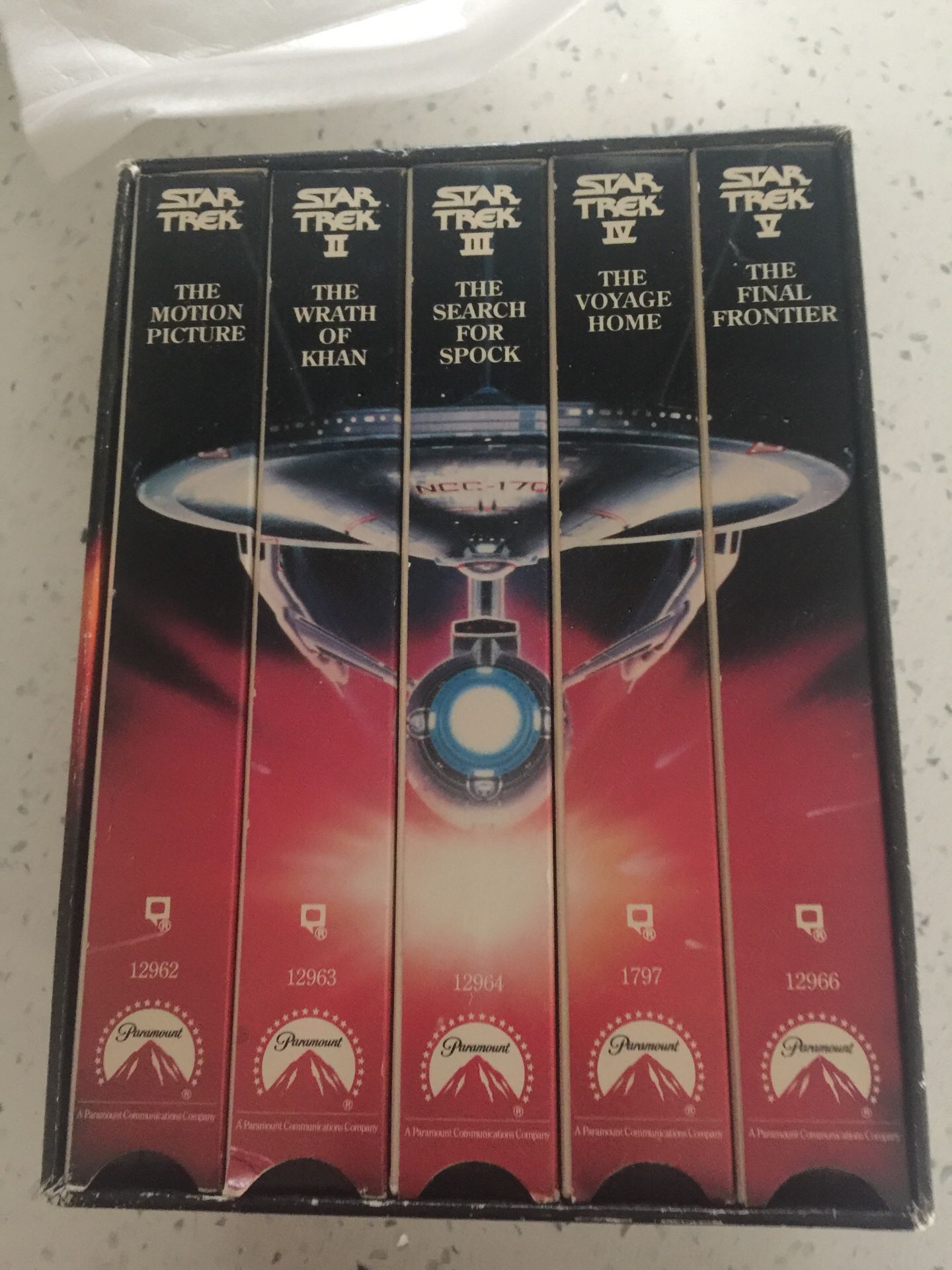 Startrek VHS movies collection 1-5 $5