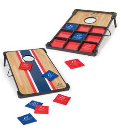 LIKE NEW 2 in 1 CORNHOLE BOARD AND TIC TAC TOE