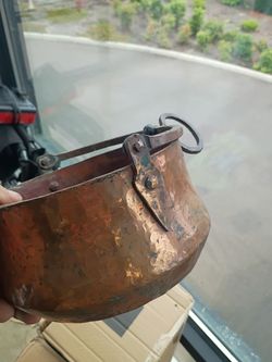 Auntie can made copper cauldron