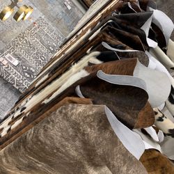 100% real cowhide Rug