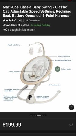 Maxi Cosí Cassia Baby Swing- Classic Oat