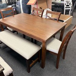 Brown Dining Table Set