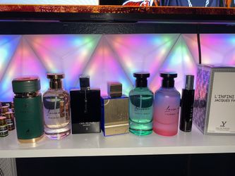 amber oud exclusif ill let it go for $35 . Club de nuit preciex $40, luciannos $30 each , ATH aura $30 , fragrance world L’infinite $35, spectre malec