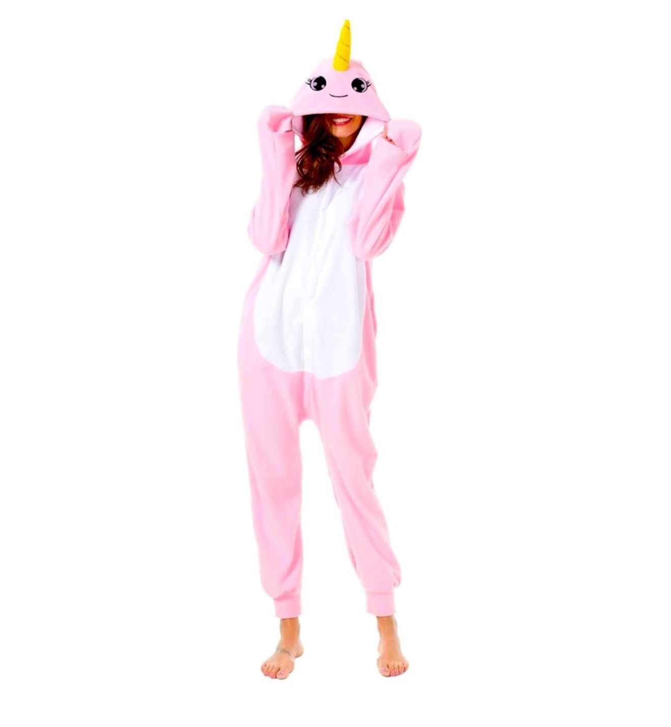 Premium Polar Fleece One Piece Hooded Costume Pajamas