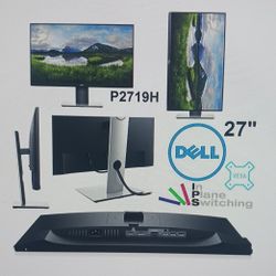 Like New Dell 27" Professional Grade LCD Monitor 1080P 5ms Response 60 Hz Refresh Rate