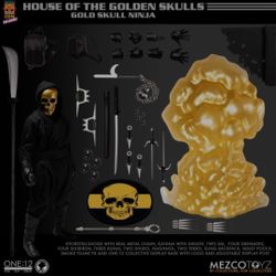 Mezco House of The Golden Skulls: Gold Skull Ninja