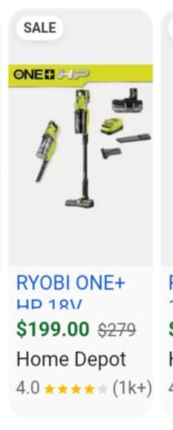 Ryobi vacuum