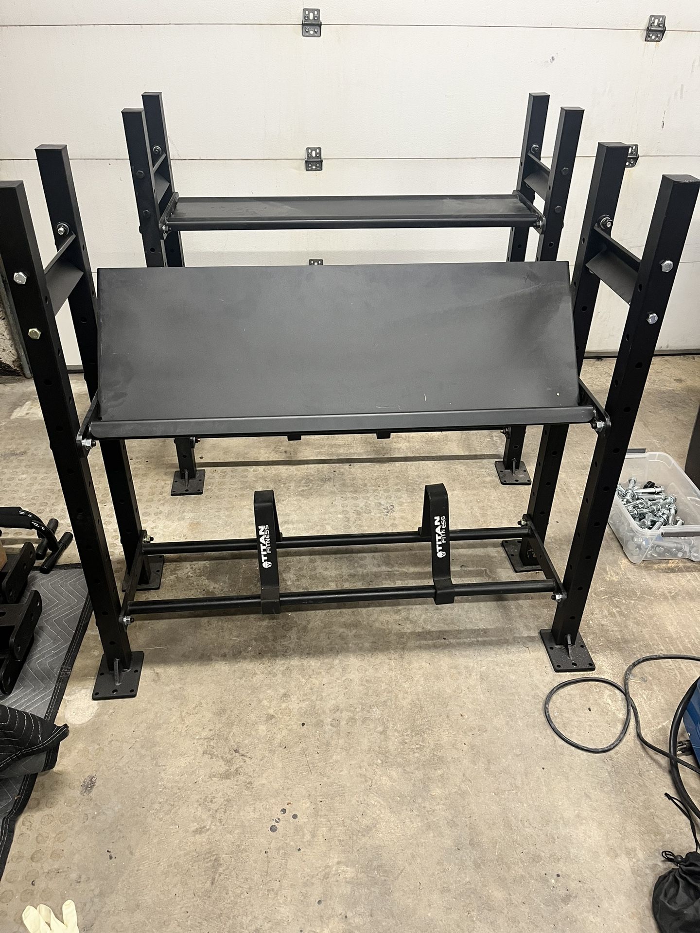 Titan Fitness Mass Storage System With Dumbbell Shelf