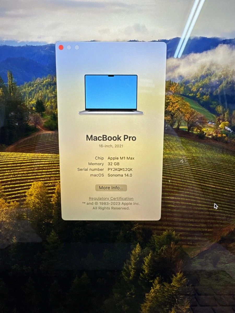 Apple MacBook Pro 16" (M1 Max 32 Cores, 32GB Ram, 512GB SSD)