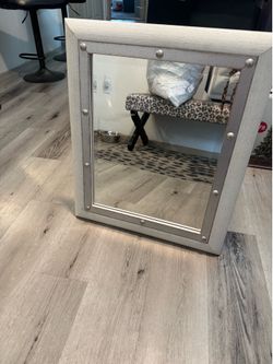 Sheffield Homes White studded Mirror