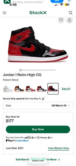 Patent Bred Jordan 1 Retro High OG sz 10