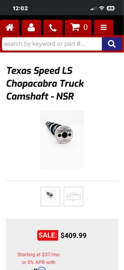 Tsp Chopacabra nsr camshaft