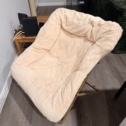 Foldable Chair Soft Faux