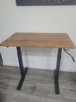 Used height adjustable workdesk and chair for LOWEST PRICE..