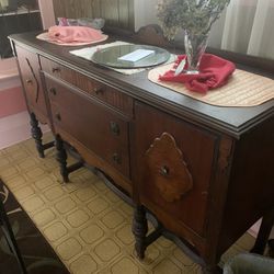 Unique 1950s Dining Buffet Cabinet