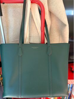 Tory Burch Perry tote green vintage bag
