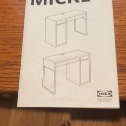 IKEA “Micke”  41” desk , black/brown