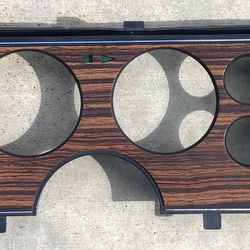 Ford Mustang Foxbody Driver Side Dash Bezel Wood Grain 