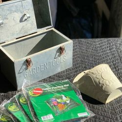 Garden Tool Box And Tools