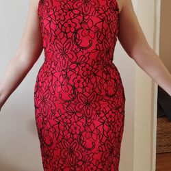 Red Dress, Size 10, Office/Cocktail/Party