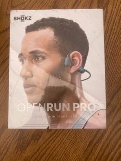 Shokz open run pros (blue)