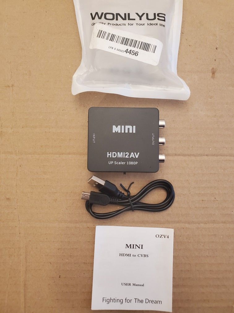 HDMI imput to RCA output HDMI adapter