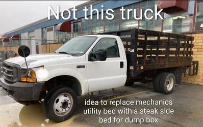 7.3 DiESEL Ford 2001 f-350 hd heavy duty 3500 DRW dually utility box