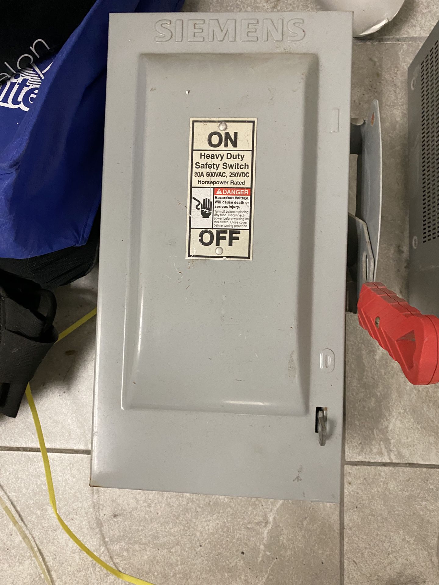 Circuit breaker box - power on off electrical box
