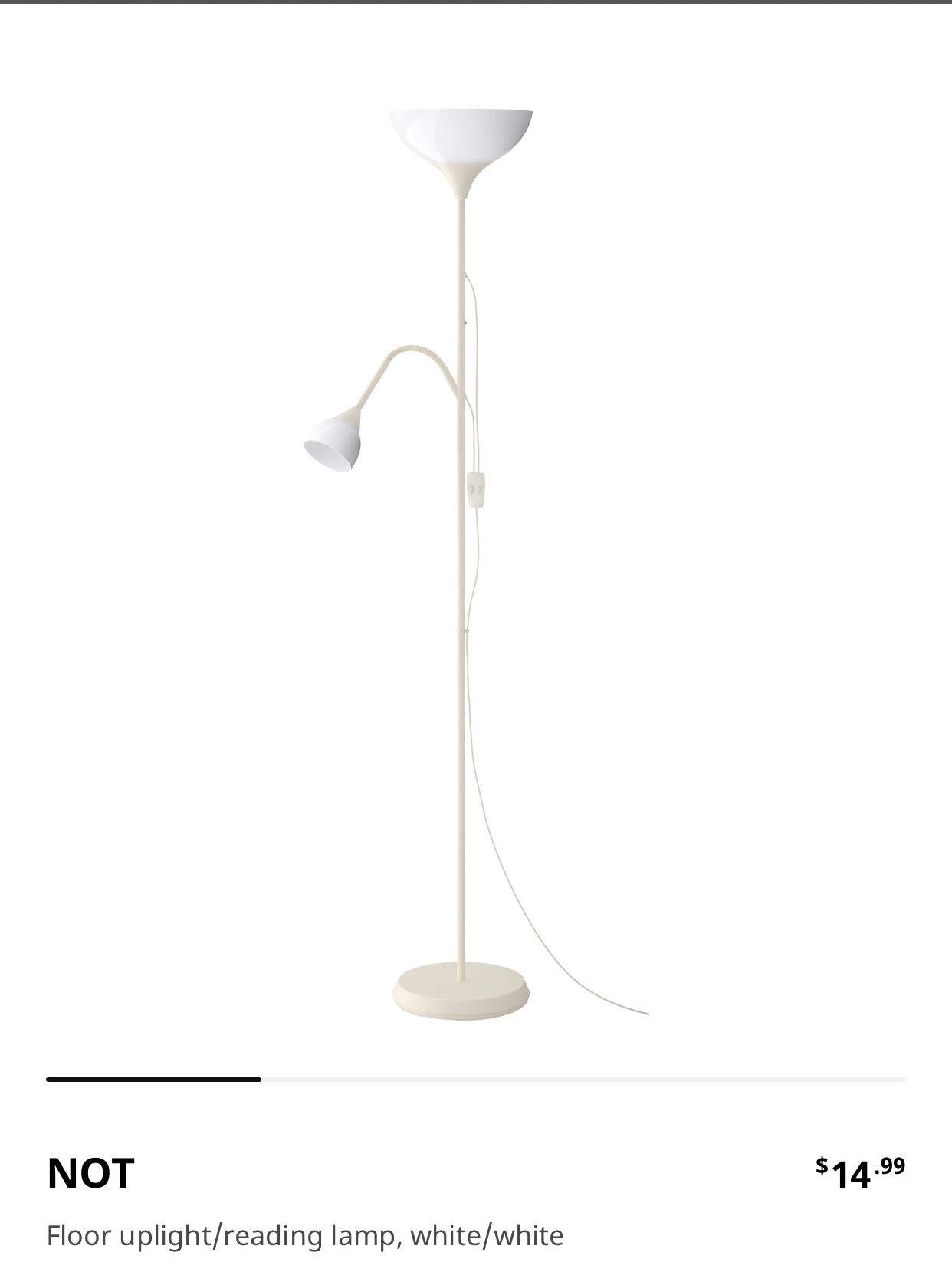 2 Ikea floor lamp with bulb