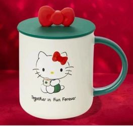Limited Edition Starbucks Hello Kitty 2025 Bow Mug With Lid