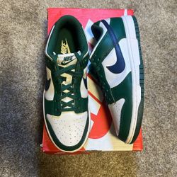 Nike Dunk Low “Green/ Navy” Womens Size 8.5 (7y)