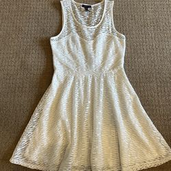 Material Girl White Midi Dress - Size Medium Ladies/Jrs