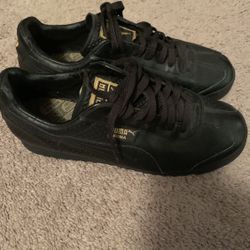 Black Leather Puma