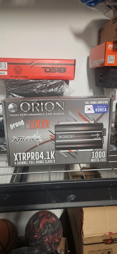 New!! Orion XTR Pro Audio 1000 Rms 4ch Amplifier