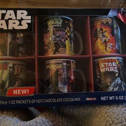 Star Wars 2022 Limited Edition 6 Mugs with Hot Chocolate 
