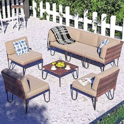 7pc Outdoor Patio Furniture Set 