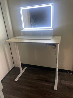 Vanity Top / Light Mirror Electric Desk