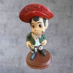 Vtg Cantinflas Figurine Mario Moreno Chalkware Mexico 1950s Rare Movie Folk Art 