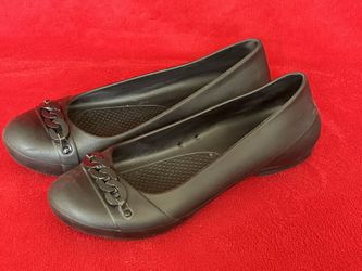 Crocs Gianna Chain Link Ballet Flats BLACK WOMENs SHOES Size 11 ‼️ NEW - NO BOX ‼️